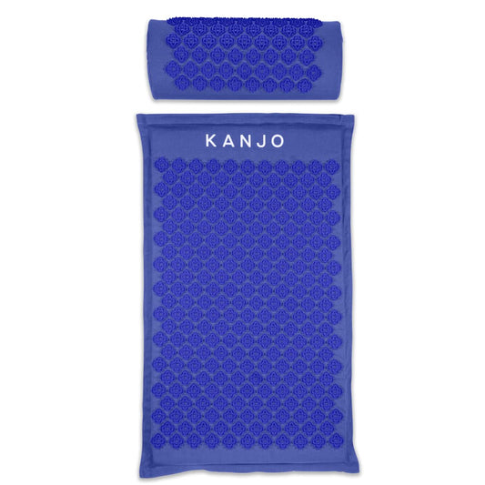 Acupressure Mat and Pillow Set for Back Pain Relief & Neck Pain Relief (Standard Periwinkle)