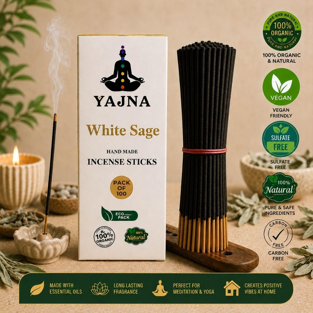 White SAGE 100% (100 Sticks (150GM))