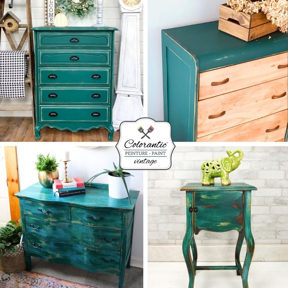 EMERALD Chalk Paint for Furniture DIY (Emerald / 128 Fl Oz (Pack of 1))