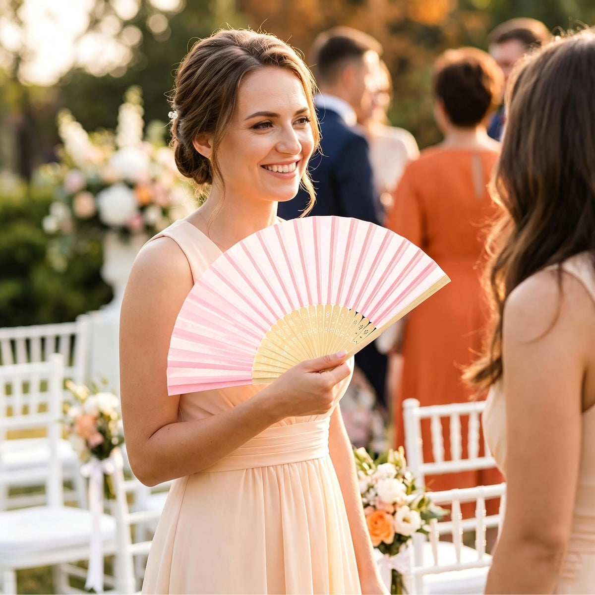 Paper Hand Fans (Pink)