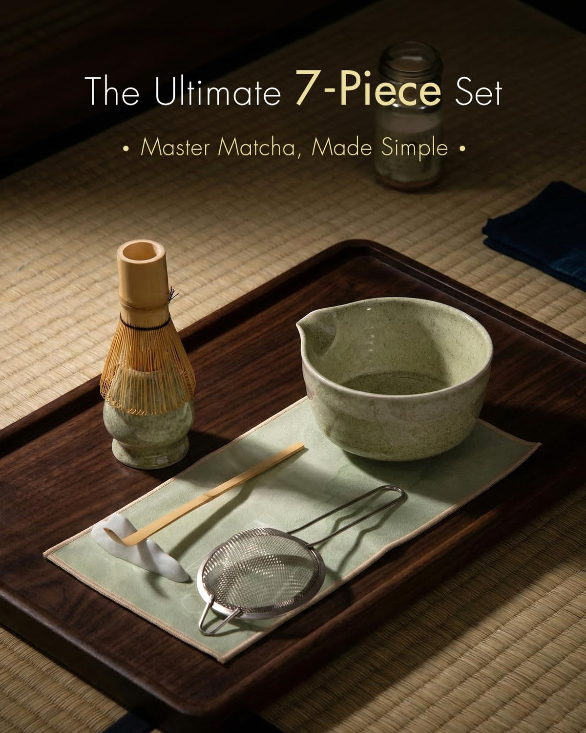 Matcha Whisk Set for Macha Lovers (Green)
