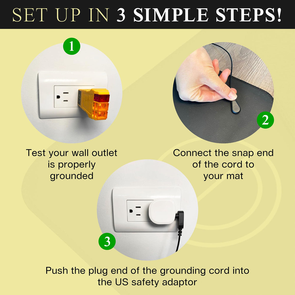 Grounding Mat for Bed 24x35in (1 pack (35in x 24in))