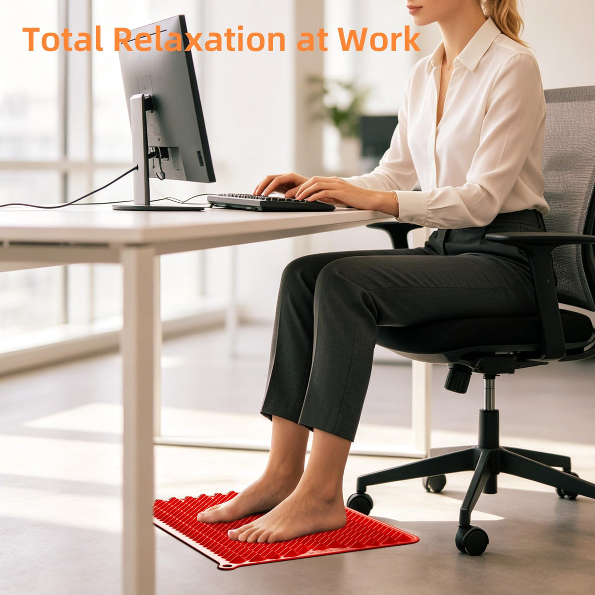 Acupressure Mat for Foot Massage (Red)