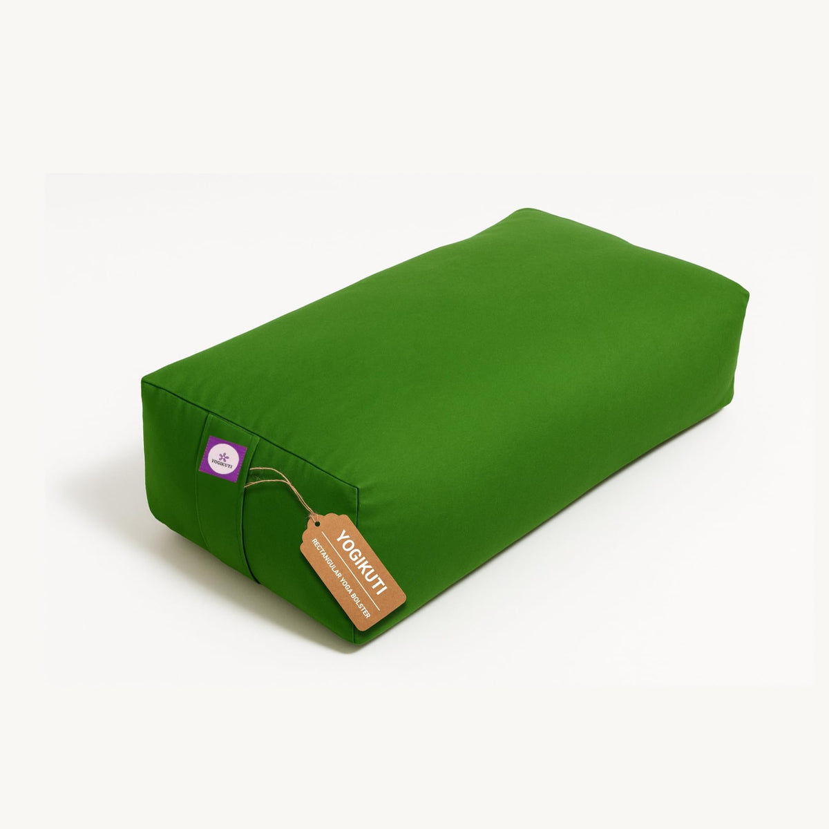 Rectangular Cotton Yoga Bolster (Green)