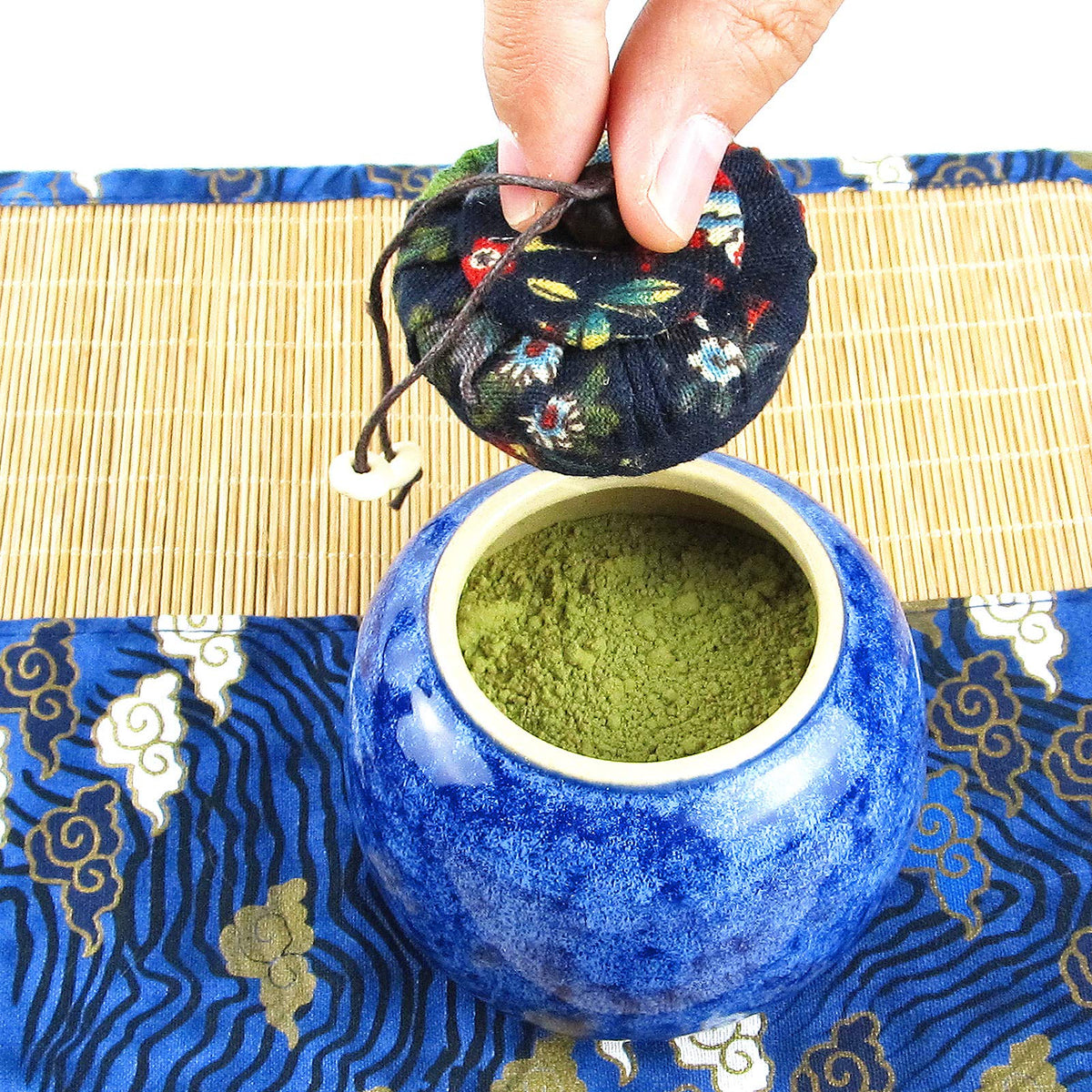 12Pcs Japanese Matcha Tea Set (Blue)