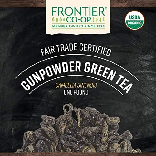 Organic Gunpowder Green Tea Leaves (16 Ounce (Pack of 1))