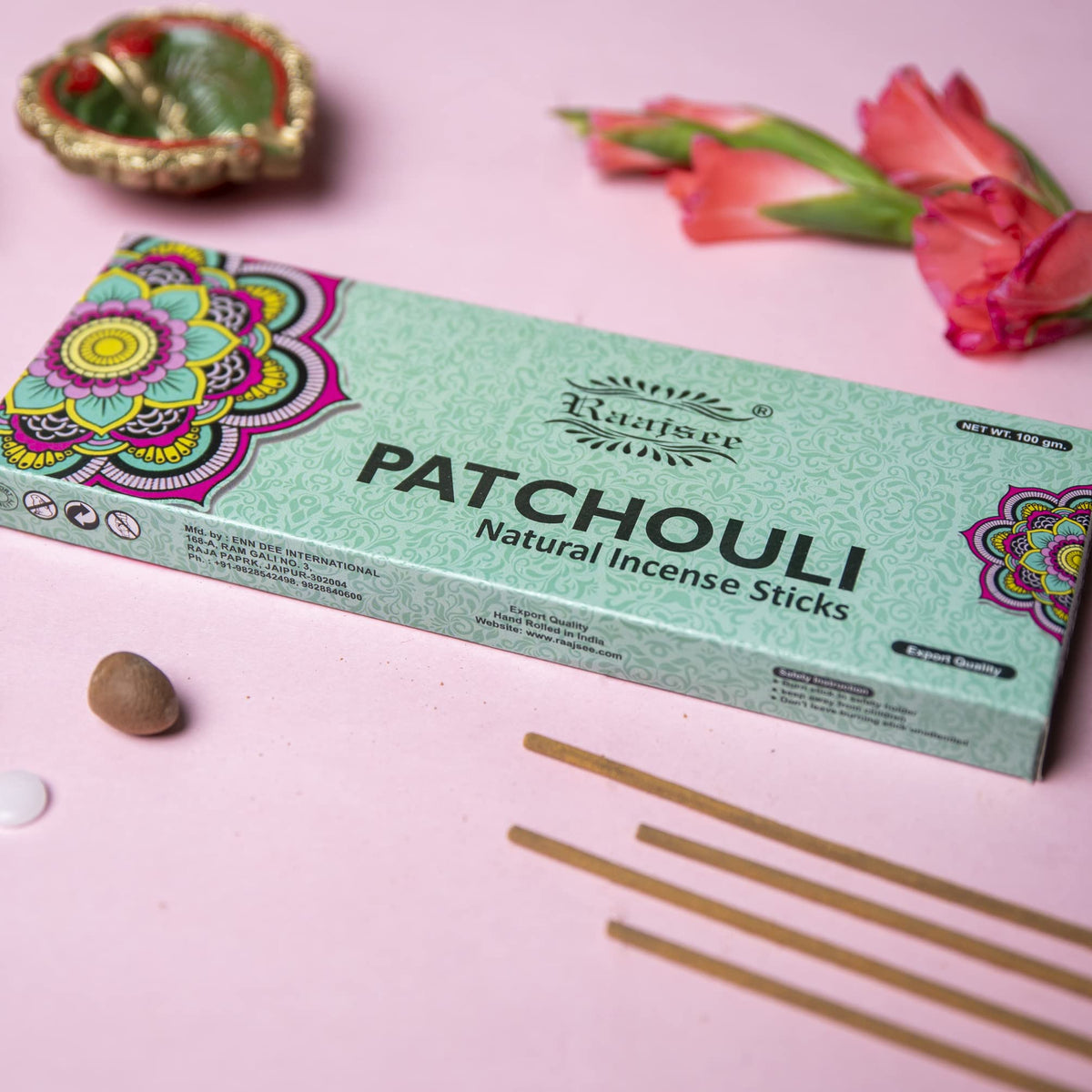 Patchouli Incense Sticks 100 gm Pack (Patchouli / 100 GM)