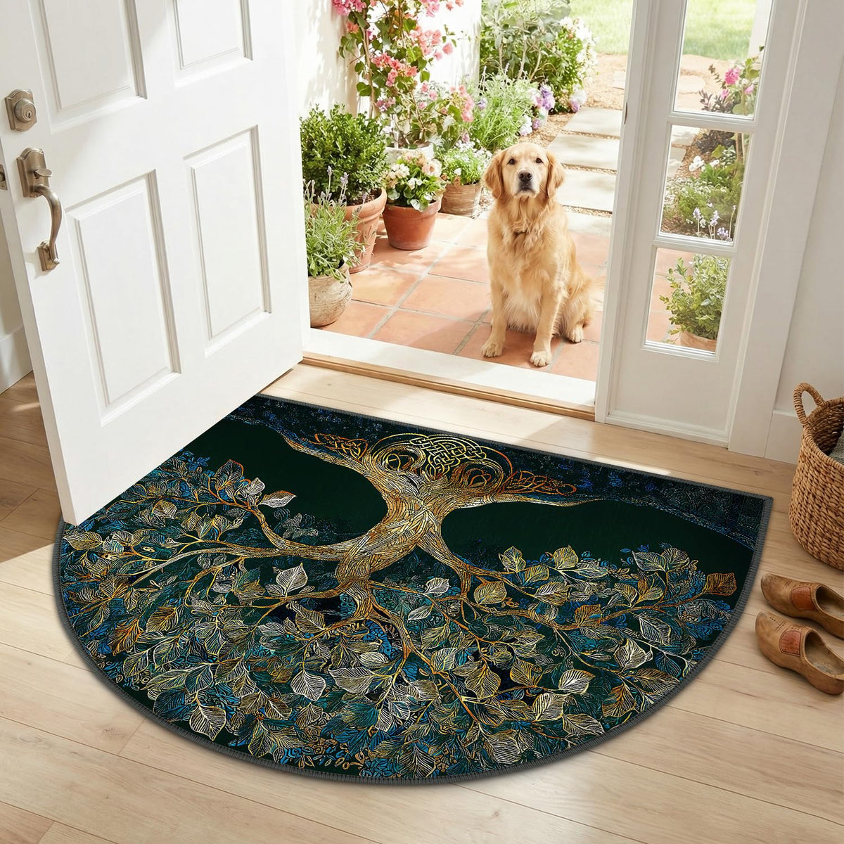 Semicircular Entrance Door Mat 24" x 36" (#34 / 2' x 3' (Semicircular))