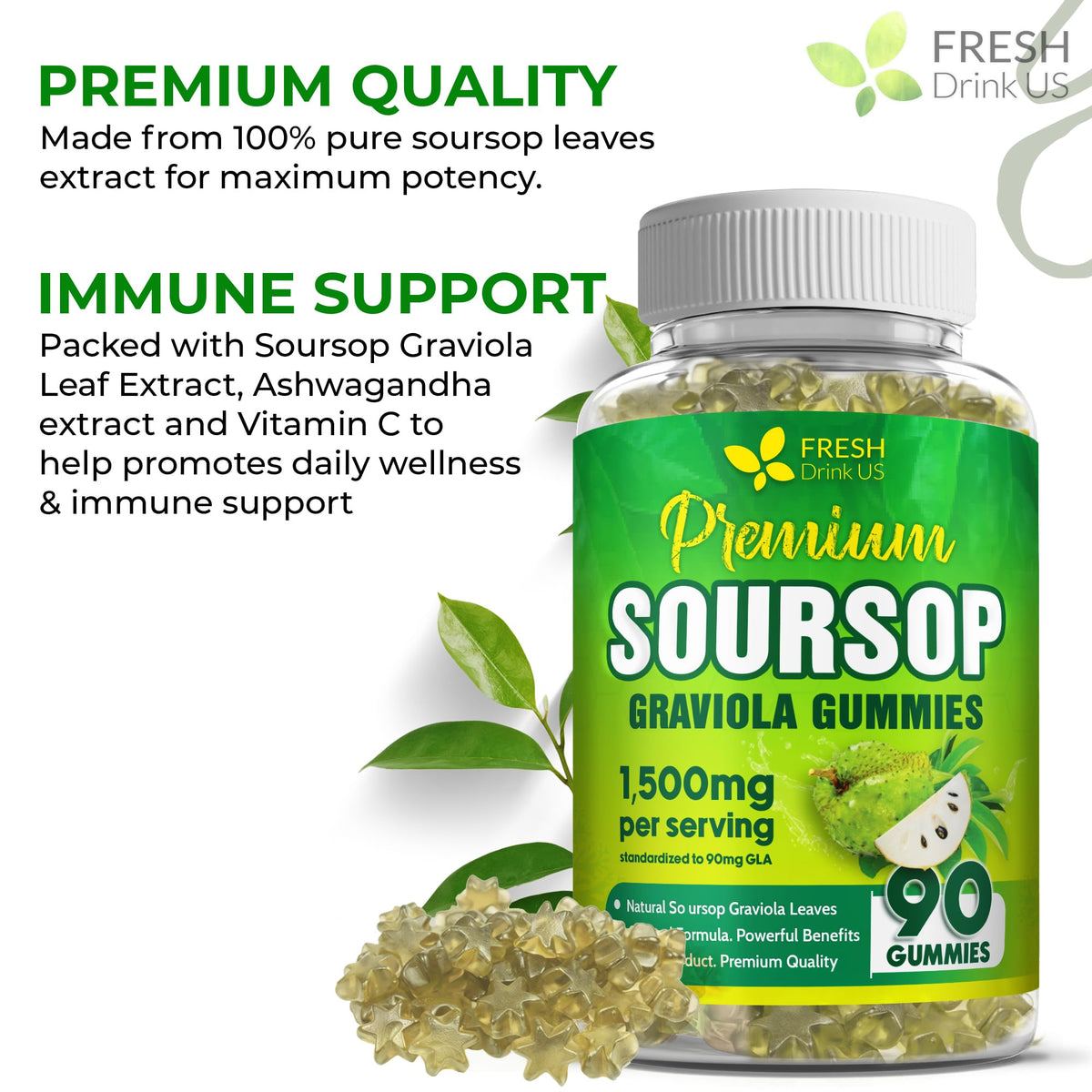 90 Max Strength Soursop (90 Count (Pack of 1))