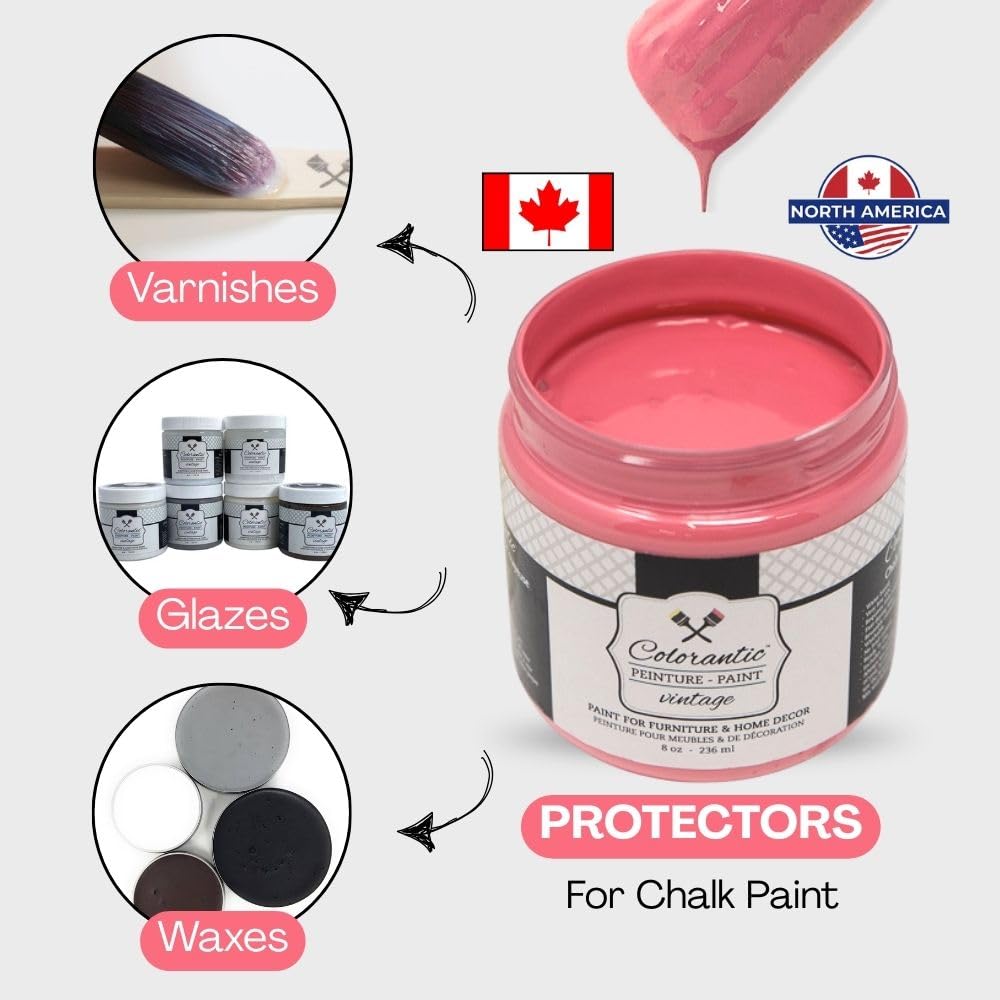 WATERMELON Pink Chalk Paint for Furniture (Watermelon / 16 Fl Oz (Pack of 1))