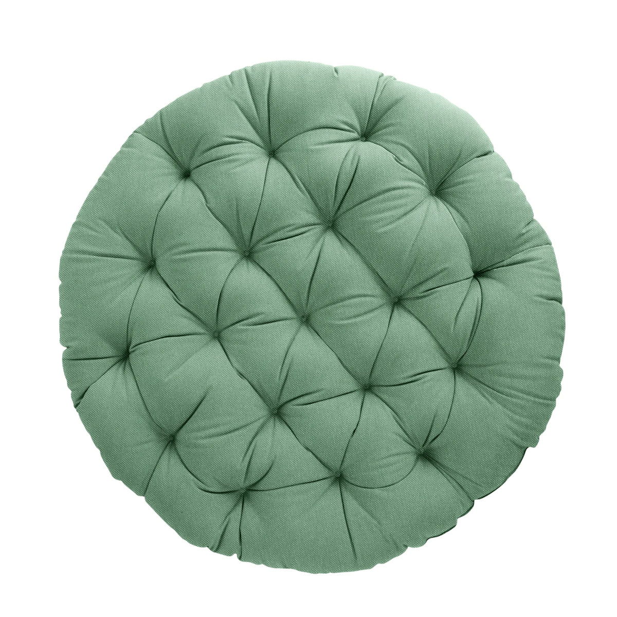 Tufted Papasan Cushion (Sage / 44 in x 44 in x 4 in)