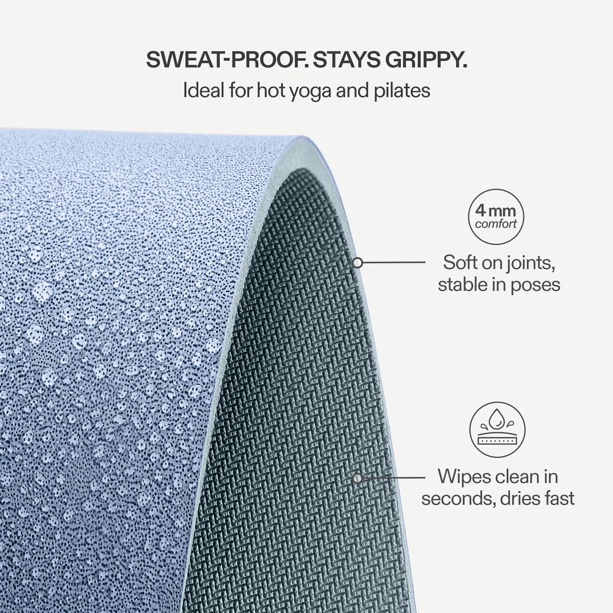 Premium Yoga Mat (Sky Blue)