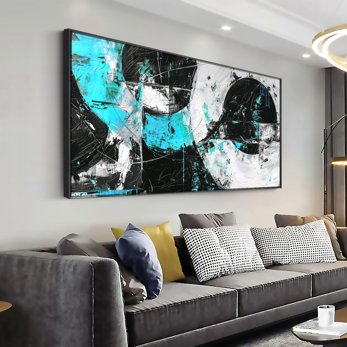 Modern Abstract Wall Art (58"L x 29"W / Abstract 02)