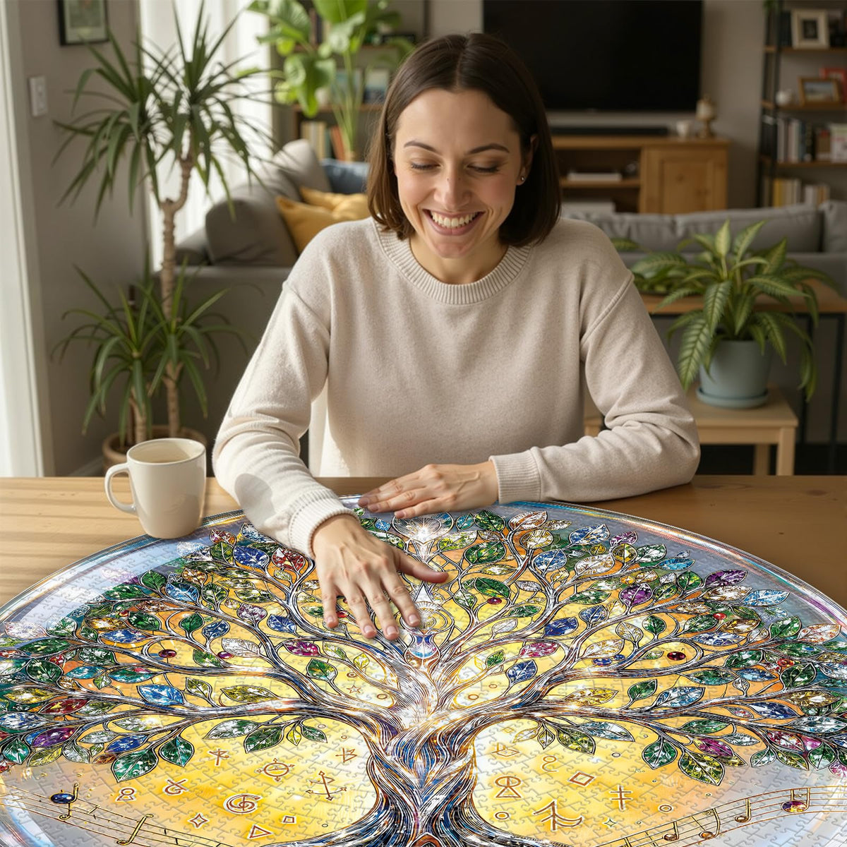 1000 Piece Jigsaw Puzzle for Adults Tree of Life Crystal (C-tree of Life Crystal)