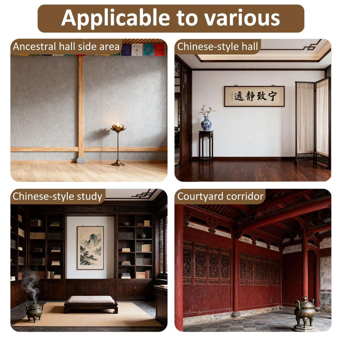 Personal Shrine Altar Table Buddhist Pooja Cabinet Altar Table Multifunctional Chinese Buddha Niche Chinese Cabinet with Drawers and Storage for Family Worship Use (47.24x15.75x74.8in)