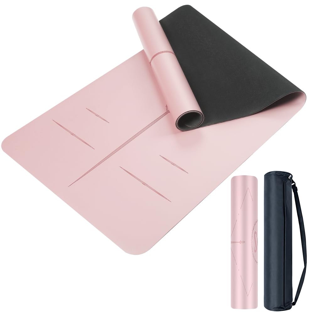 Natural Rubber Yoga Mat (Soft Rose)