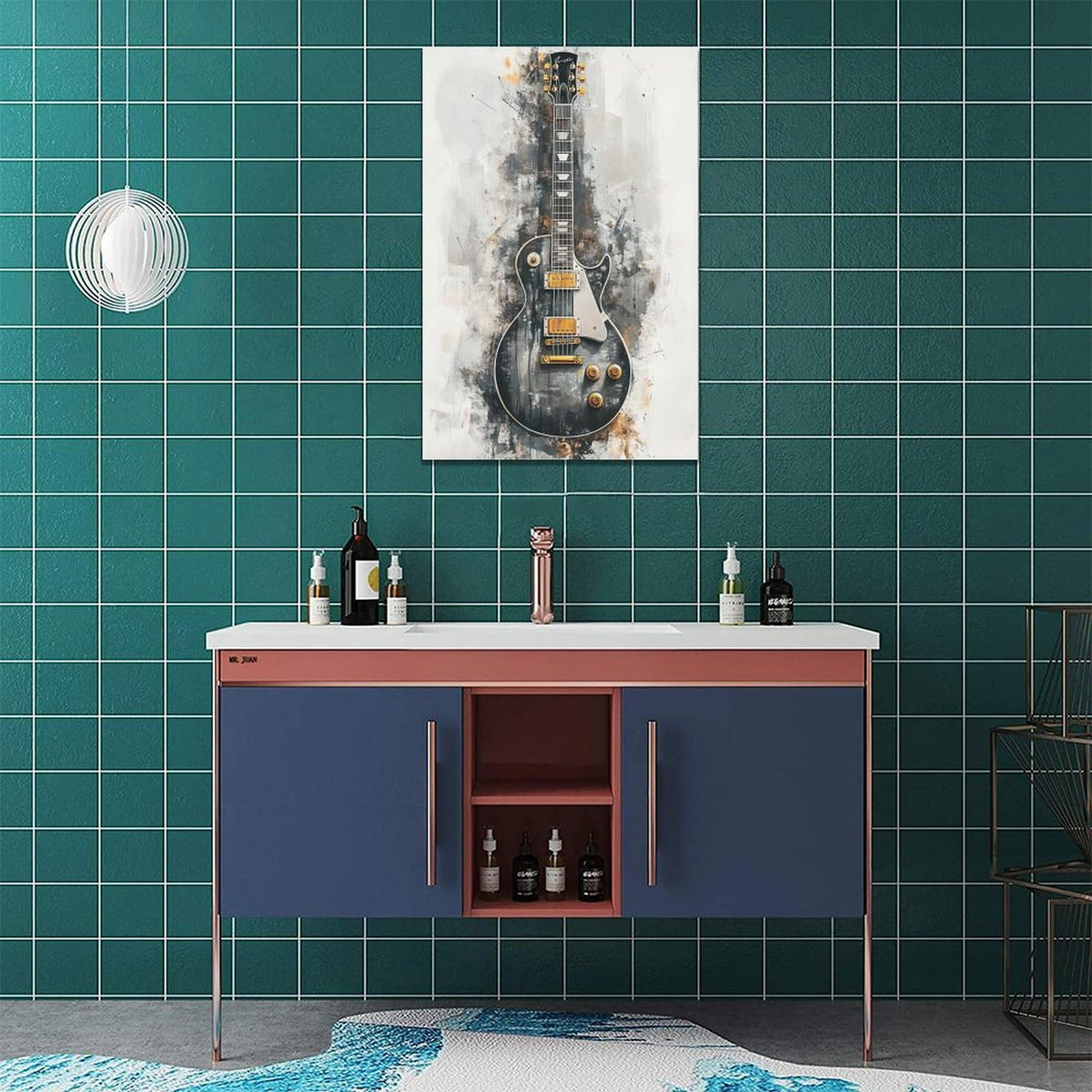 Music Wall Art (24"L x 16"W / Guitar)