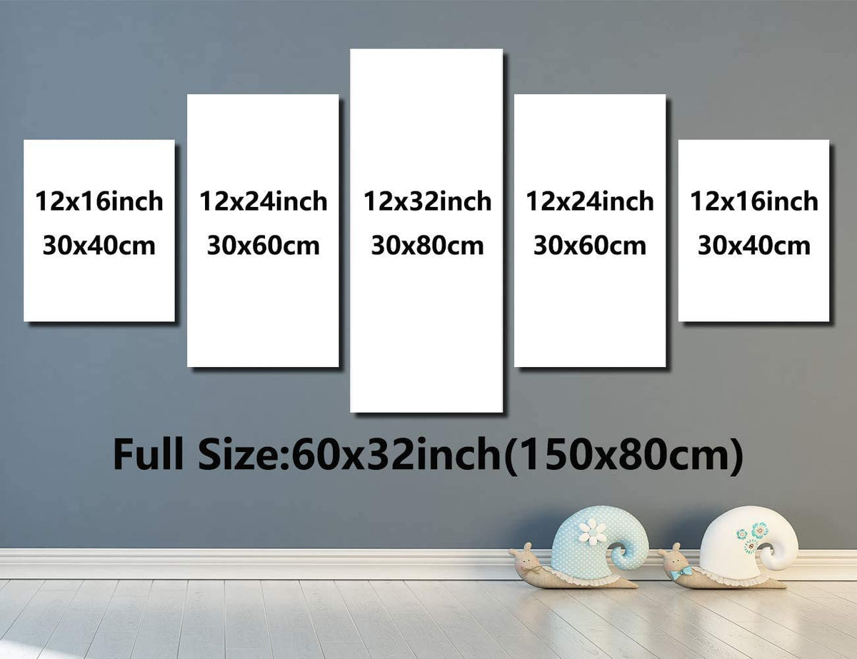 Zen Wall Art Yoga Spa Decor for Beauty Salon (60Lx 32W-11)
