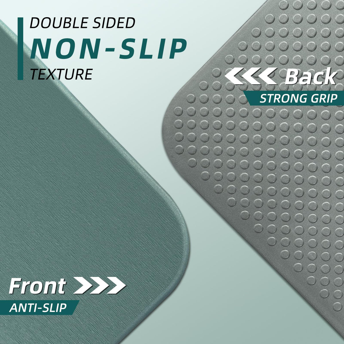 Foldable Yoga Mat 10mm (Dark Green+Dark Gray)