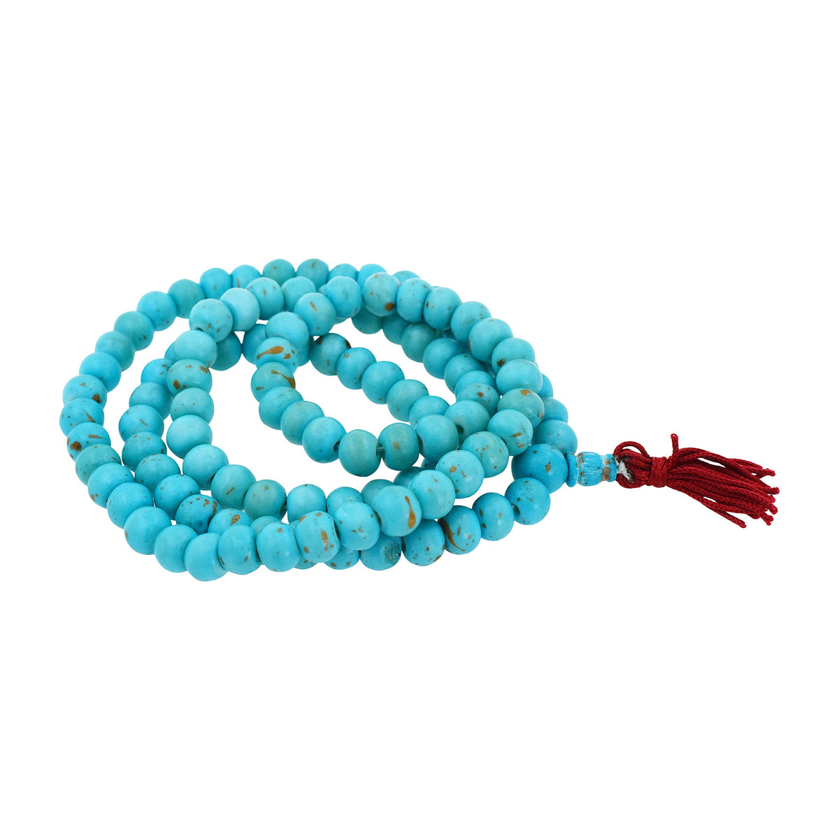 108 Tibetan Buddhist Prayer Beads for Men Women (Turquoise Tone)