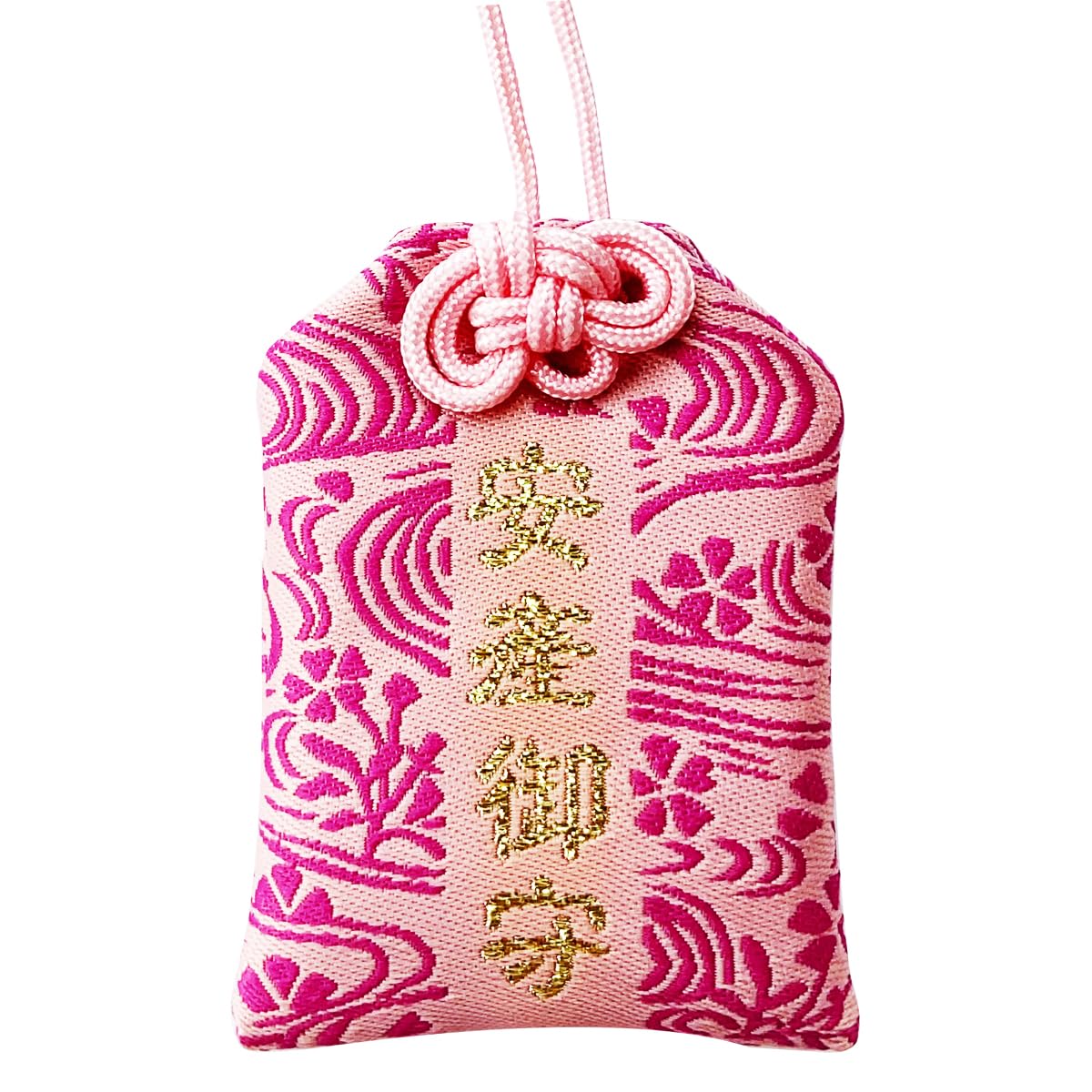 Handmade Traditional Japanese Omamori Blessing Lucky Amulet for Pregnancy Safety Hanging Fortune Bag Gifts for Women Men (Pink-pregnancy Safety)