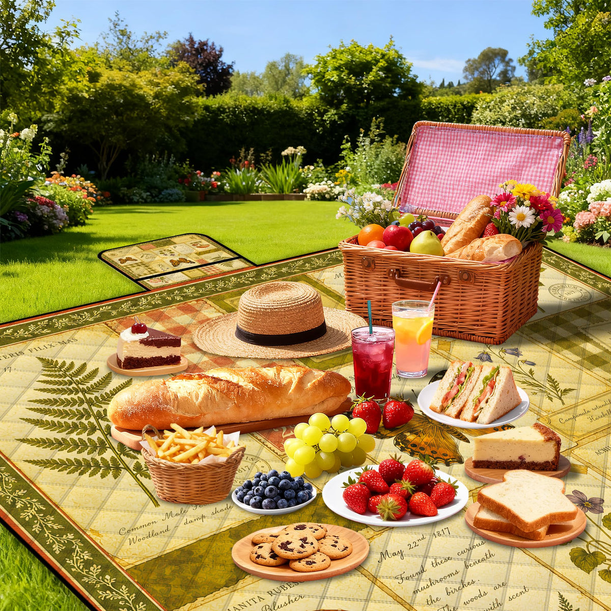 Extra Large Picnic Blanket Waterproof (Yellow)