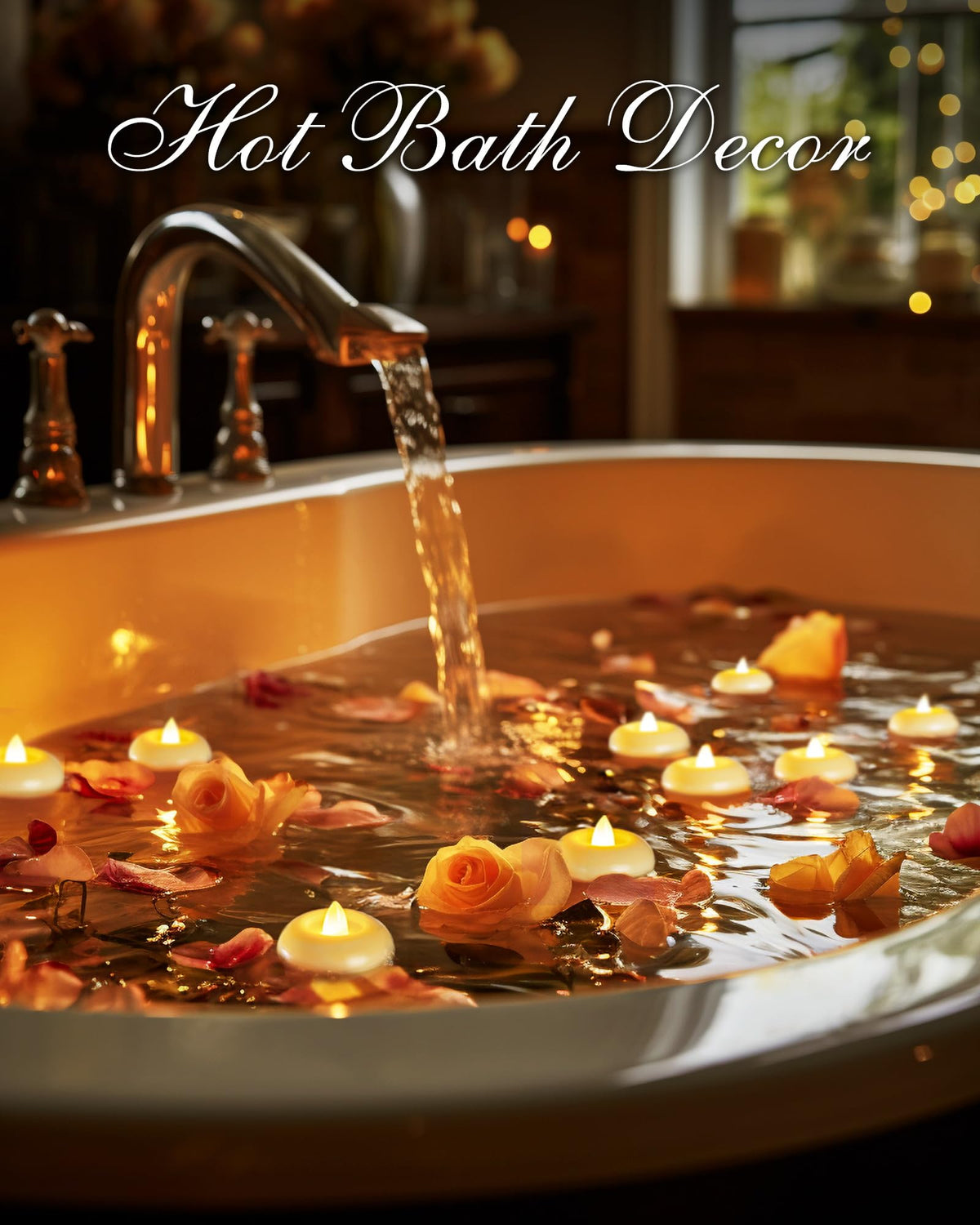 24 Pack 2” Flameless Led Floating Candles (Ivory, 24Pack)