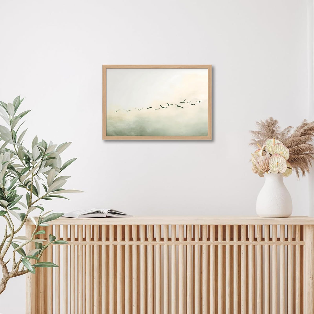 Minimalist Bird Wall Art (Littlebird / 12"L x 16"W)