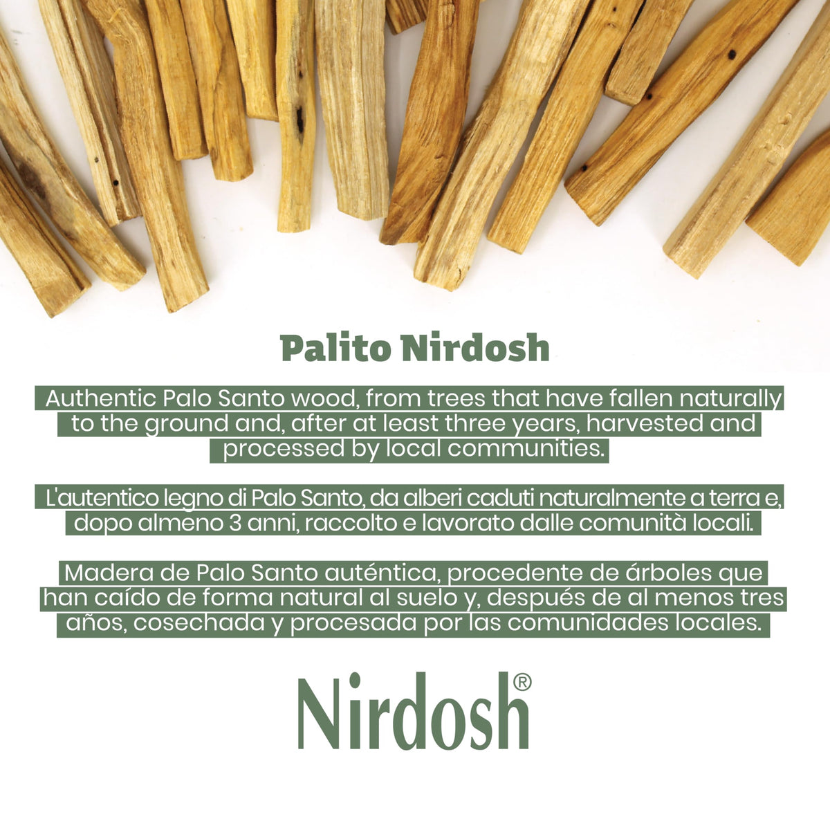 Authentic Palo Santo Wood Sticks (50 Sticks)