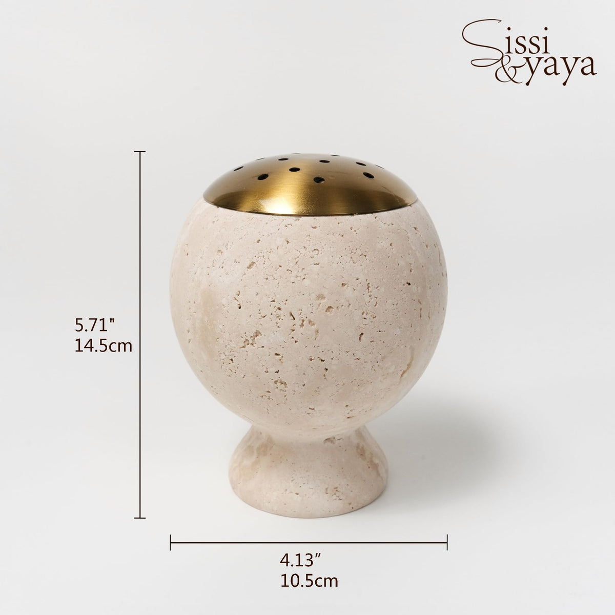 Natural Marble Incense Burner 4.2” Multi (White)