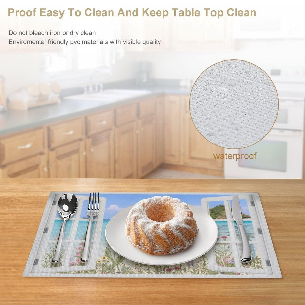 Beach Placemat Set of 4 (Coastal-9 / 4pcs)