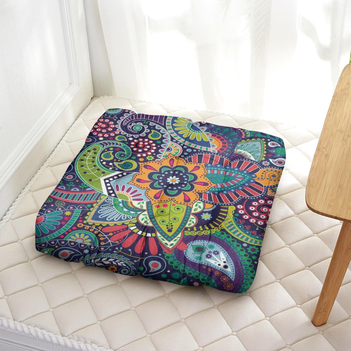 Meditation Cushion (Paisley / Square)