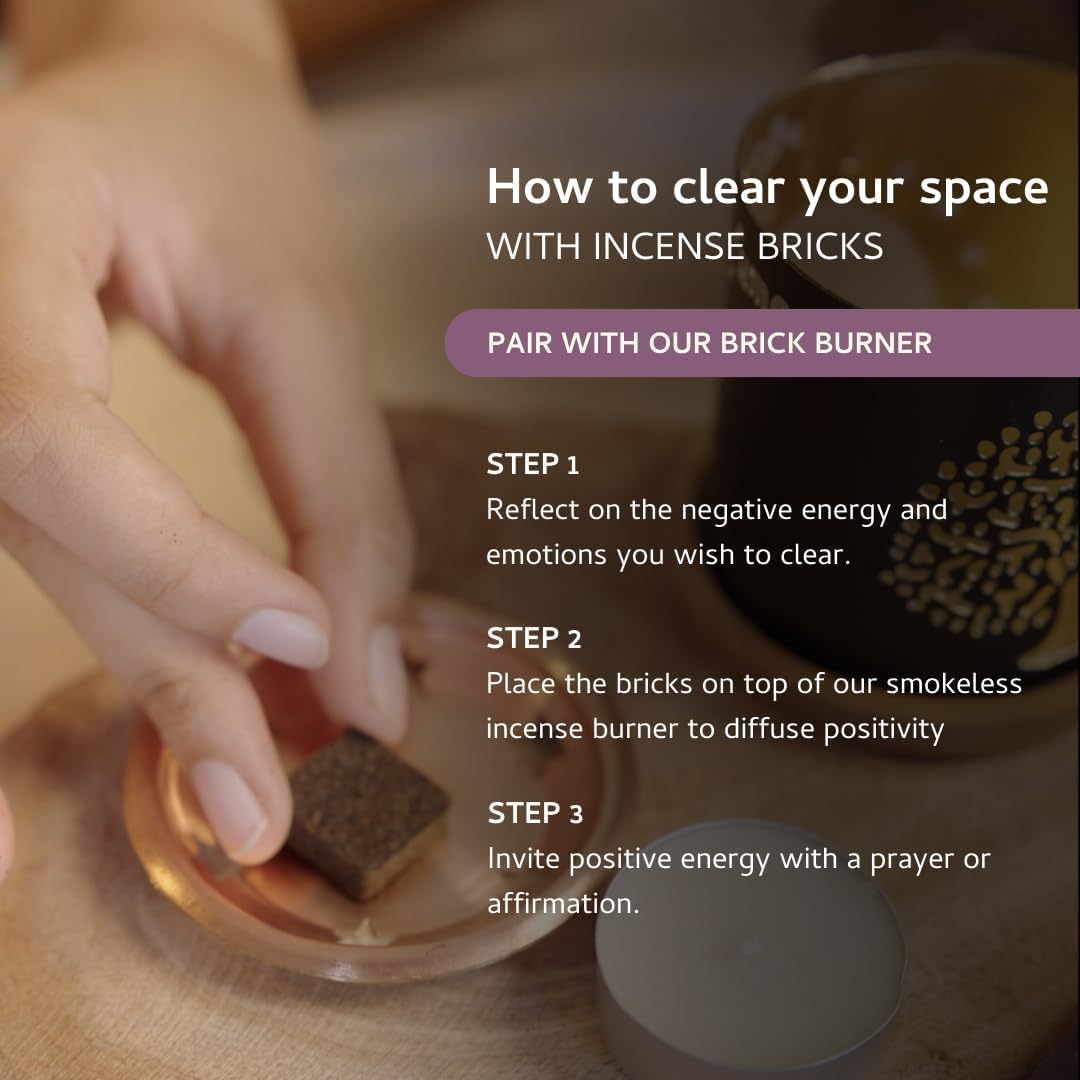 Palo Santo & Lavender Smokeless Incense Bricks Refill (Palo Santo + Lavender)