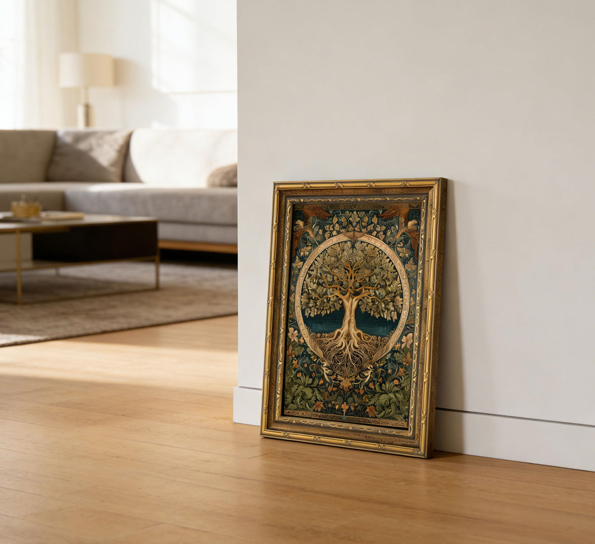 Vintage Gold Framed Tree of Life Wall Art (Tree of Life Framed / 24"L x 16"W)