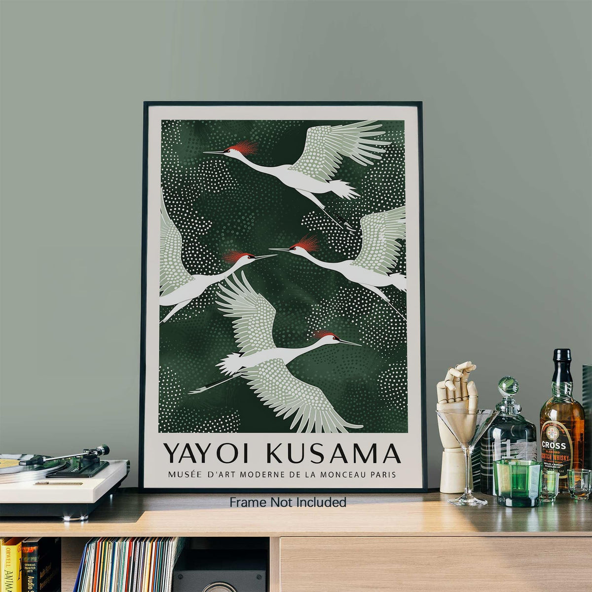 Japanese Flying Cranes Wall Art Vintage Bird Pictures Aesthetics Posters Minimalist Animal Canvas Prints Nordic Nature Zen Calm for Living Room Bedroom Office Decor 24x36in Unframed (Unframed / Japanese Art 007 / 36"L x 24"W)