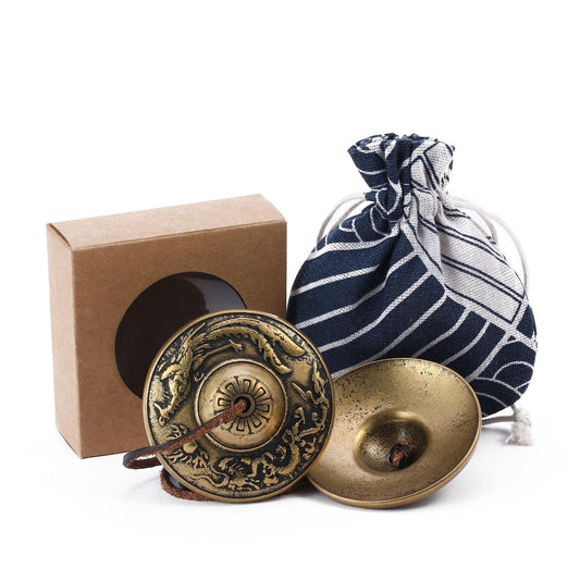 Tibetan Tingsha Cymbals Meditation Chime Bells (Dragon and Phoenix)
