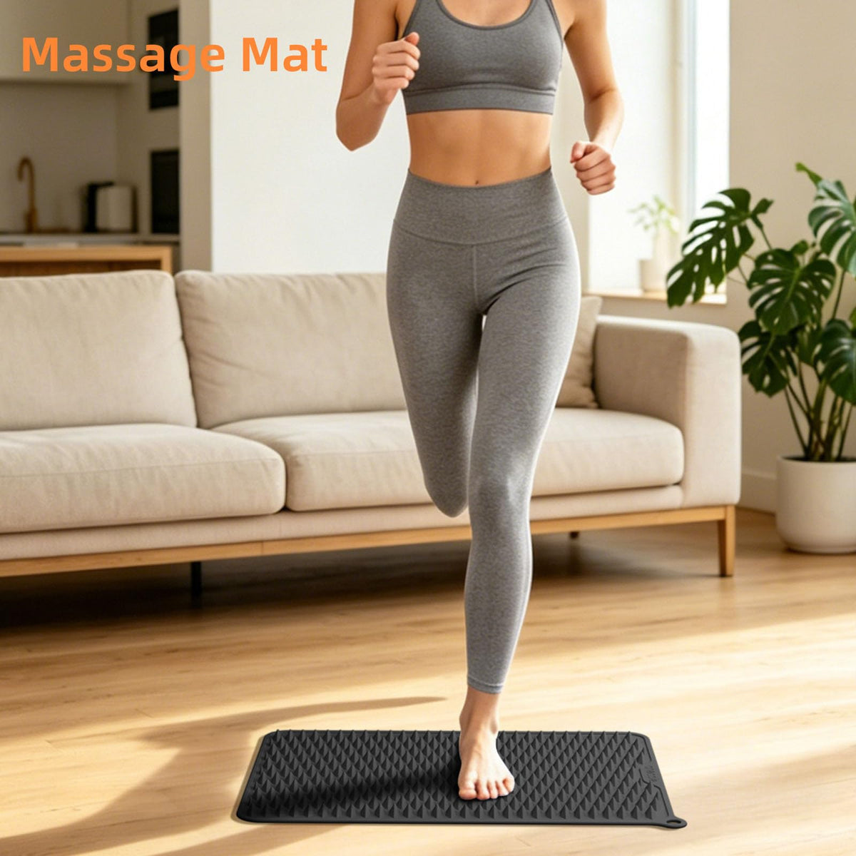 Acupressure Mat for Foot Massage (Grey)