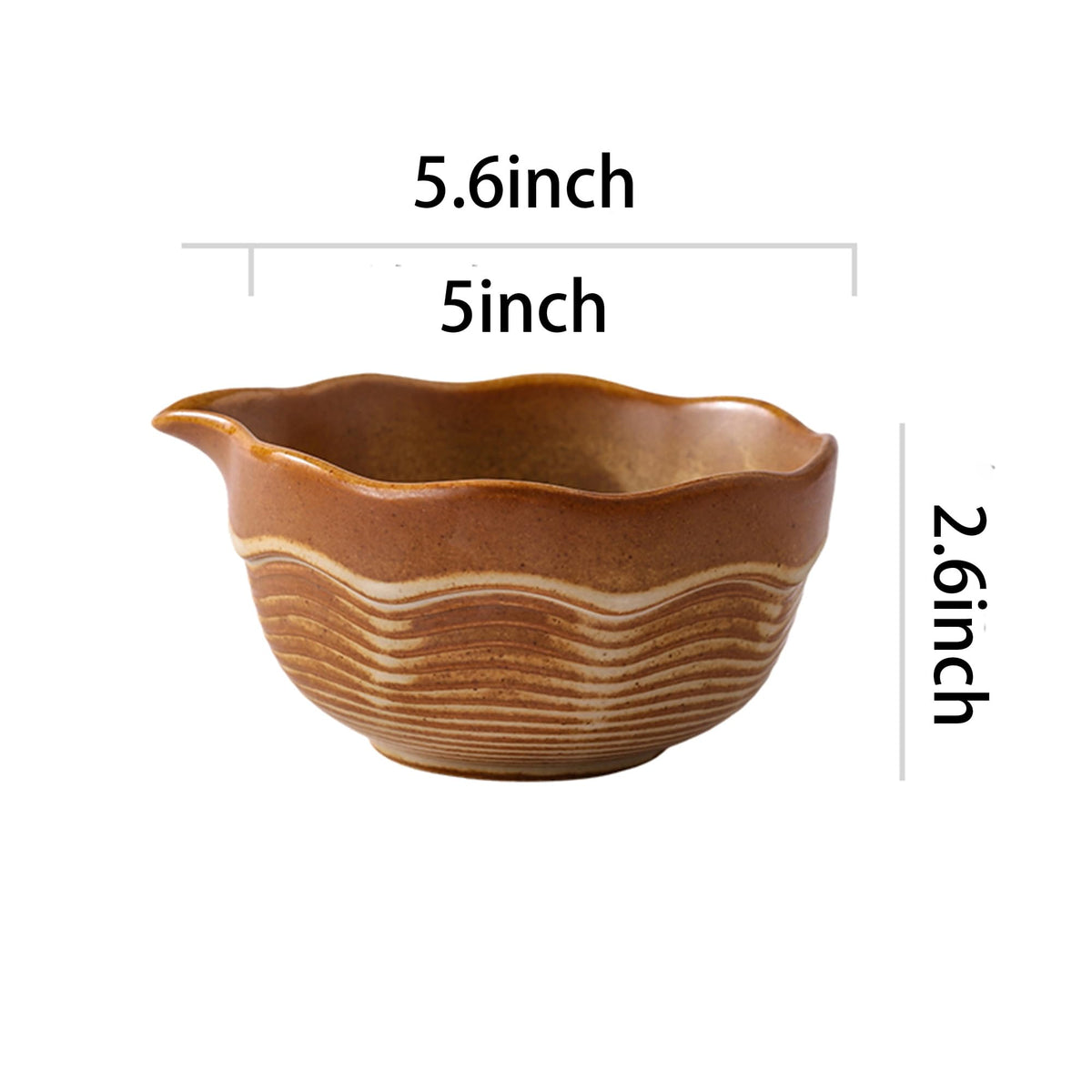 Matcha Bowl Set with Bamboo Whisk (tan yellow (with a textured finish of light and dark gradients）)