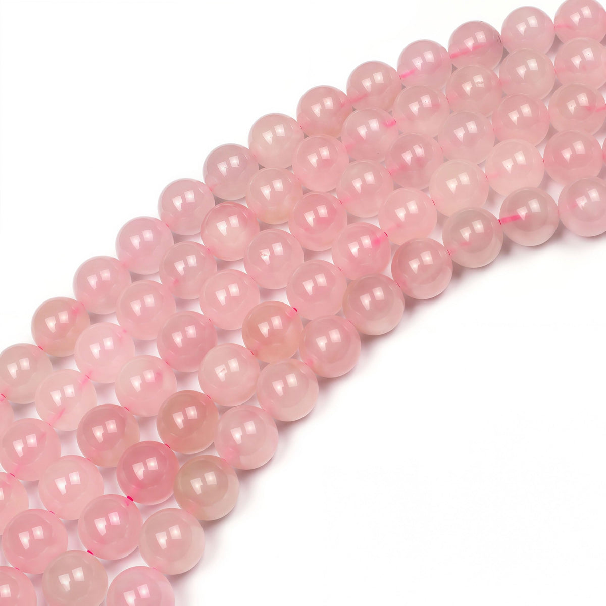 7A Pure Natural Rose Quartz Beads Round Loose Beads for Jewelry Making DIY Bracelet 15" (Rose Quartz / 4mm)