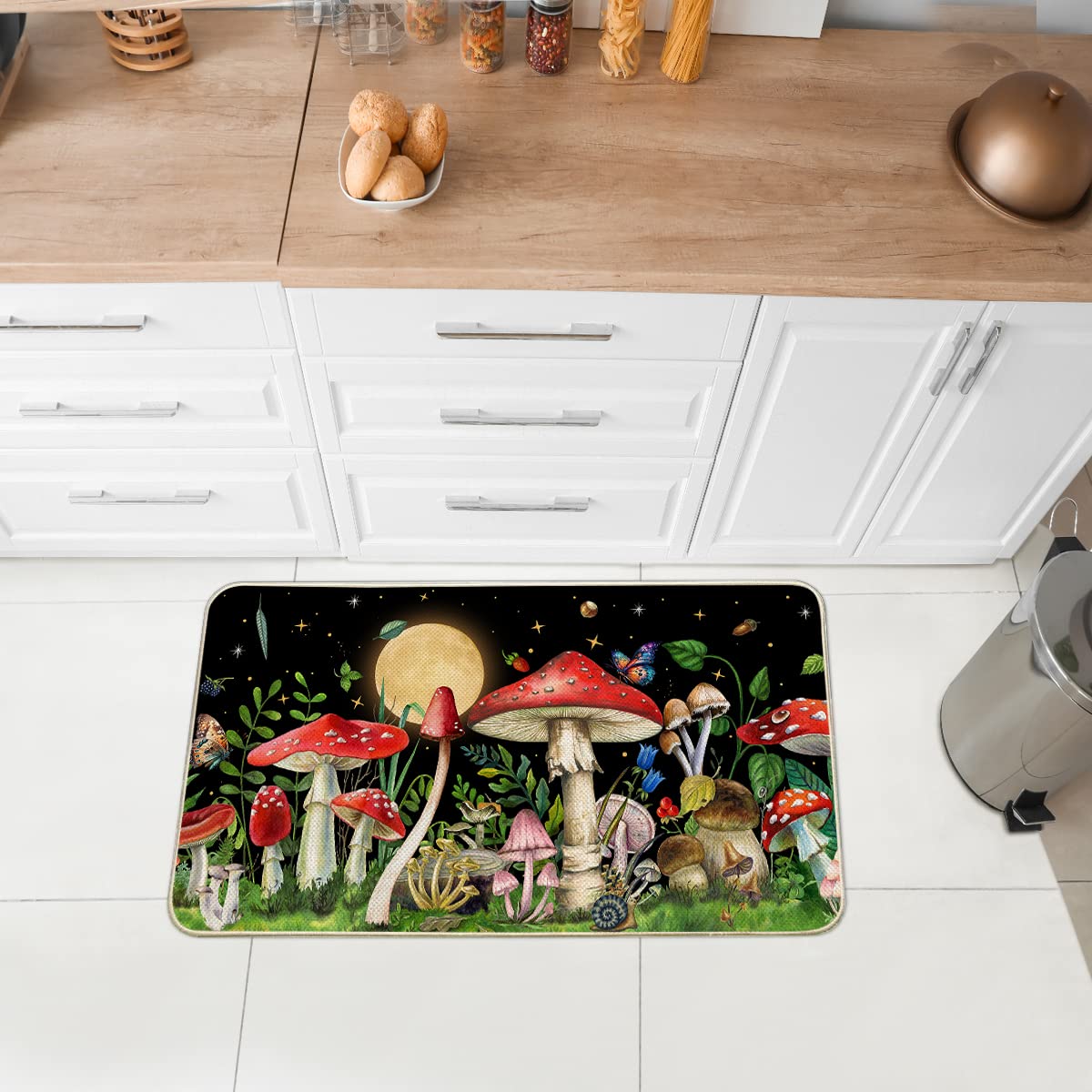 Mushroom Doormat Entrance (Mushroom / 17" x 29" (Rectangular))