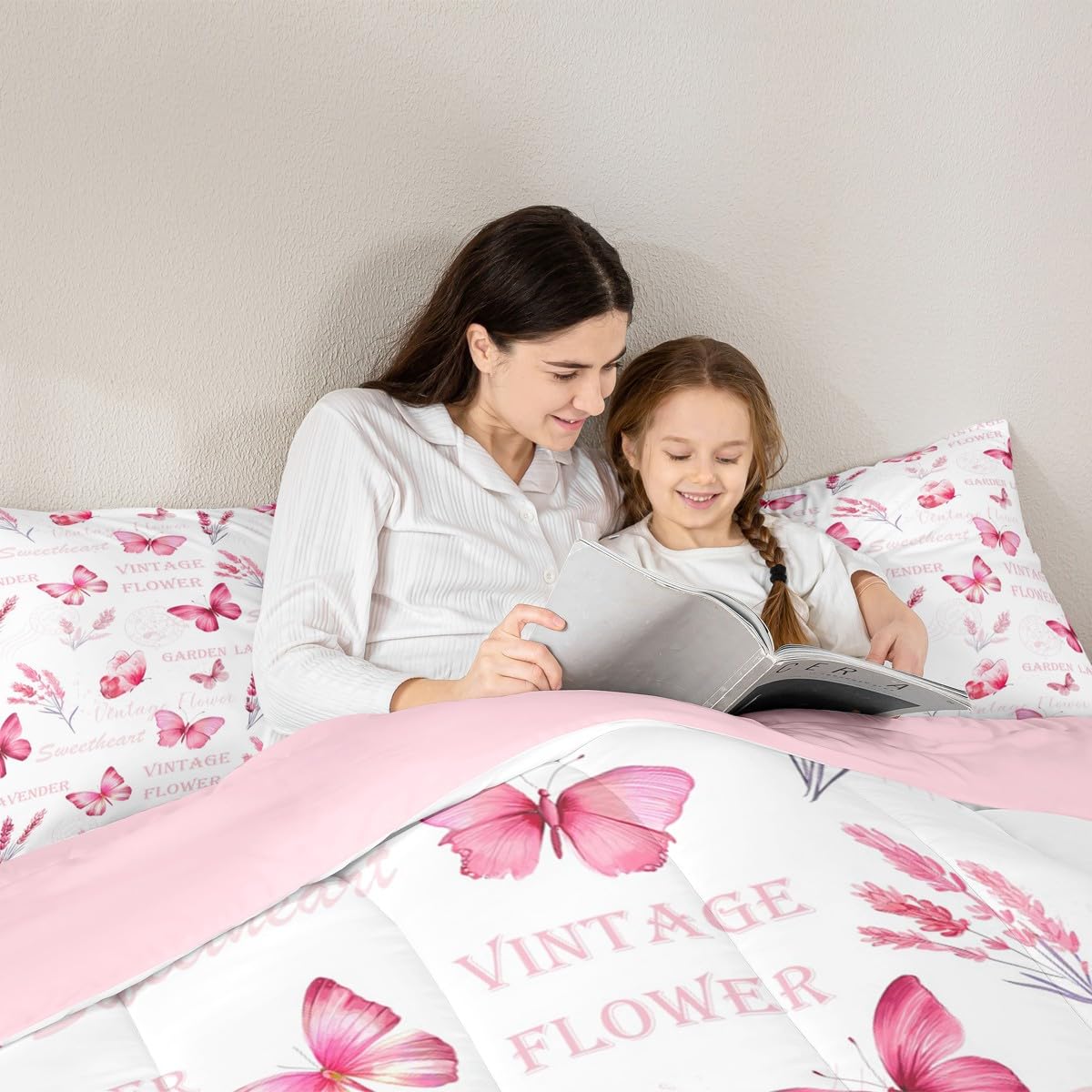 Girls Butterfly Bedding Set Toddler Size 3 Pcs for Boys Girls (Multi 818 / Toddler)