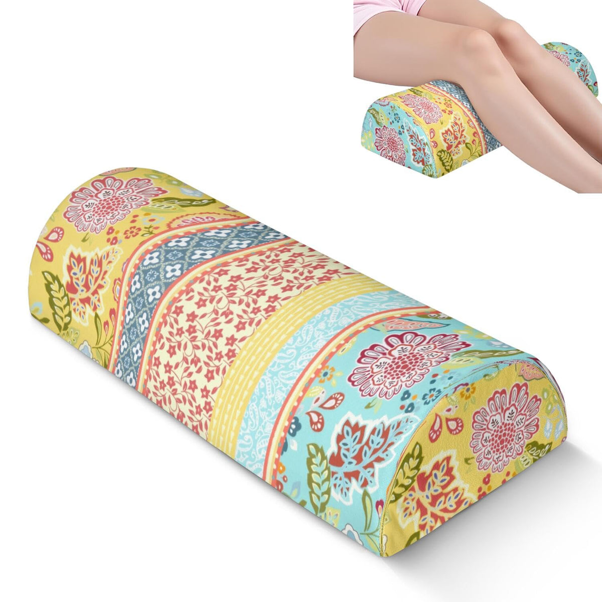 Knee Pillow for Back Sleeping (Red)