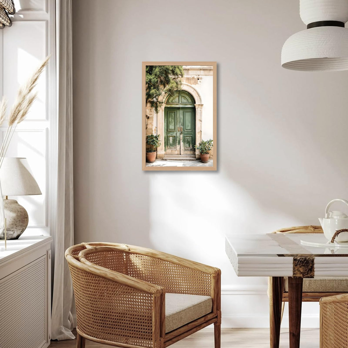 Mallorca Green Door Wall Art (Window / 12"L x 16"W)