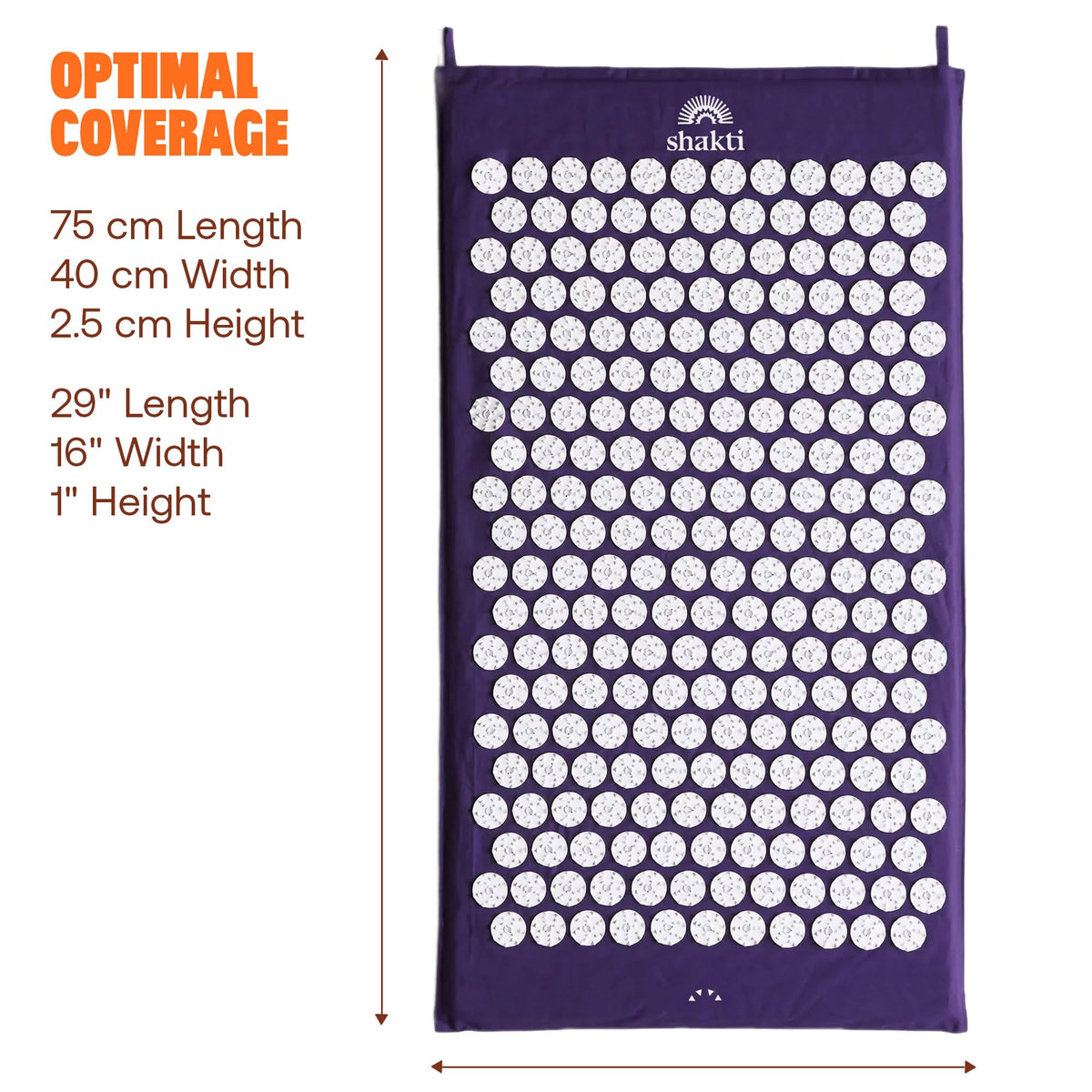Acupressure Mat for Tension Release (Level 3 / Indigo)