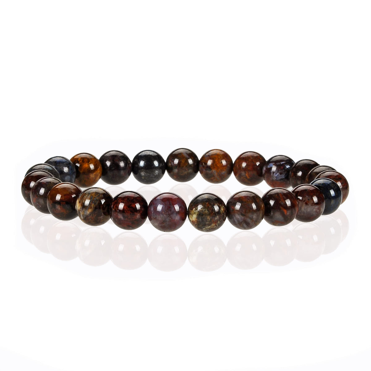 Pietersite Bracelet 8mm Beaded Bracelet (Pietersite / Small)