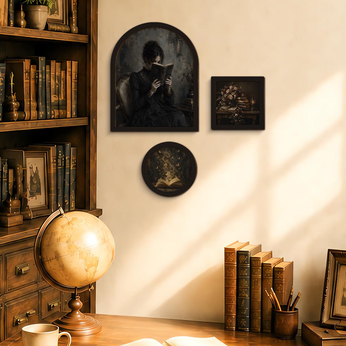 3 Pcs Dark Academia Wall Art Sign (Dark-04)
