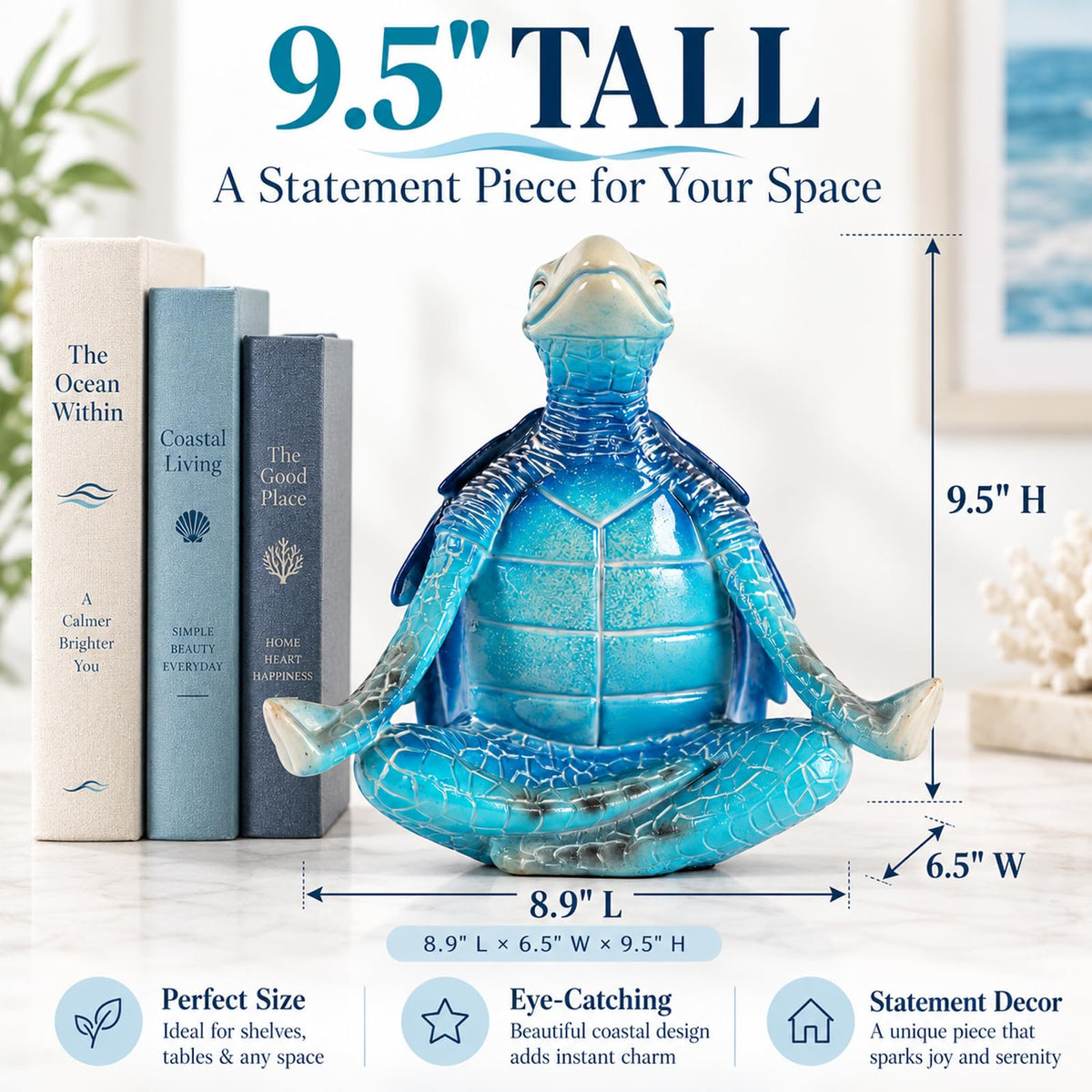 Sea Turtle Decor (9.5in)