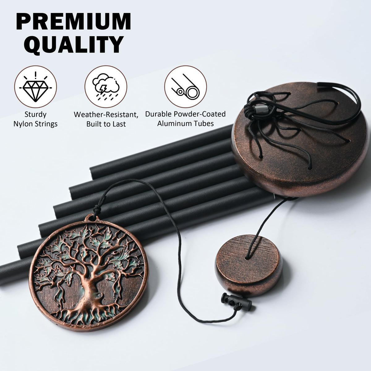 Gift Wind Chimes for Outside (30" Tree of Life)