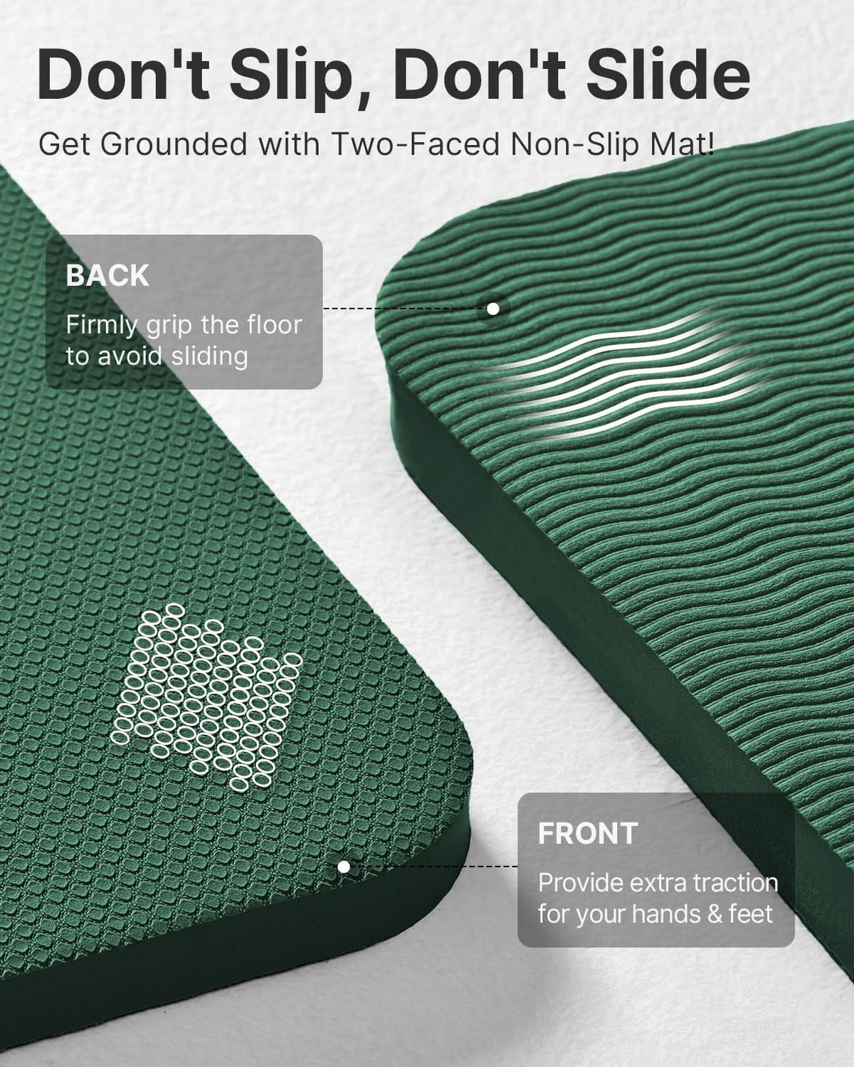Yoga Mat Extra Thick Yoga Mat (Green / 72*32*1/2inch)