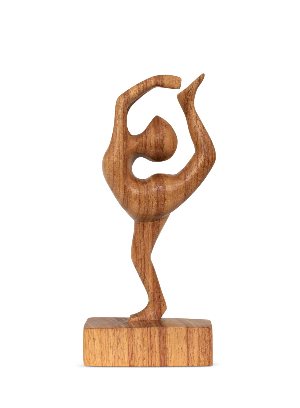 10" Wooden Handmade Abstract Sculpture Art Decorative Home Decor Handcrafted Figurine Accent Decoration Artwork Hand Carved (Dancer Pose)